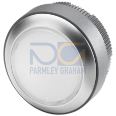 illuminated pushbutton for extension units, 22mm, round, plastic, momentary contact, with integrated