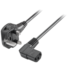 IEC cable,United Kingdom, 230V AC, angled, for IPC and power supplies Further information, Quantity