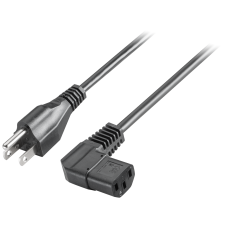 IEC cable, USA, 230V AC, angled, for IPC and power supplies Further information, Quantity and conten