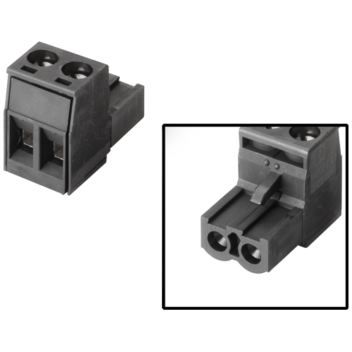 Female connector, 2-pin, type 2 2-pin connector, female Grid size 5.08 mm Further information, Quant