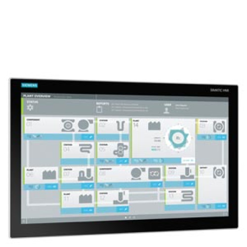 SIMATIC IPC 477E 22" Multitouch (1920 x 1080); 4 USB (back), Ethernet (10/100/1000); XEON E3-1505L; 3x Gbit Ethernet (IE/PN); 8 GB; without RS 232/RS485; without PCIe; with ATEX/IECEx; Windows 10 Ent