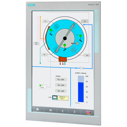 SIMATIC HMI SCD1900 upright, industrial operating unit, 19-inch wide touch screen, with 1440x 900 pi