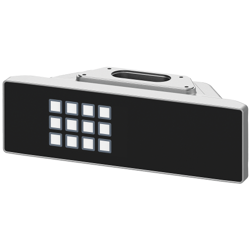 Extension Unit 12" KP12 PN for mounting on all fully IP65-enclosed 16:9 HMI/IPC devices. For the flexible installation of operator controls, 3 mounting positions, 3 operator controls equippable; Conne
