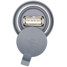 USB interface for front mounting in extension unit, pre-wired cable and connector USB2.0 Typ A, IP65 protection class w/ protective cap closed