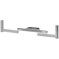 Handles for HMI PRO devices, universally adjustable from 12" to 22", RAL9006 (silver)
