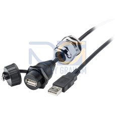 USB cable type B, female USB A, IP67, male USB A, IP20, with M20 screw sealing, further information, Quantity and content: See technical data