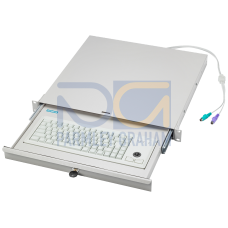 19" withdrawable keyboard PS/2 with trackball (International keyboard layout)