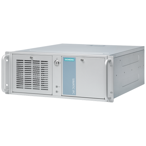 SIMATIC IPC RW-543A (rack PC, 19", 4 U) 10th generation; Intel Core i5-10500E (6C/12T, 3.1 (4.2) GHz, 12 MB cache); 1 TB HDD; 8 GB DDR4 SDRAM; Eco chassis, 350 W; default; Windows 10 IoT Enterprise 20