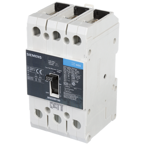 Circuit Breaker NGG NGG3B100L Certification acc. UL489 3 Pole; Rated current lN=100A max. voltage 60