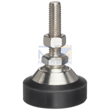 SIWAREX WL230 SB-S CA load foot - rated load 0.1 to 2t - steel, nickel plated - NBR - height-adjustable