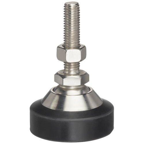 SIWAREX WL230 SB-S CA load foot - rated load 0.1 to 2t - steel, nickel plated - NBR - height-adjustable