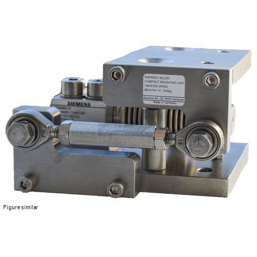 Compact mounting unit for load cell SIWAREX WL230 BB-S SA 350500kg Installation ready pre-assembled and predefined mounting unit with locked top plate. Incl. Lift-off protection Incl. Overload prote