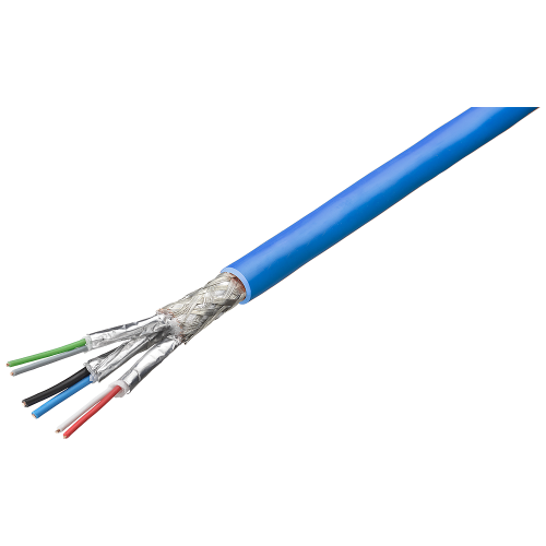 LI2Y 2X0,75ST + 2X (2X0,34ST) -CY SPECIAL CABLE, WITH BLUE SHEATH CONNECTION OF JB JUNCTION AND DIST
