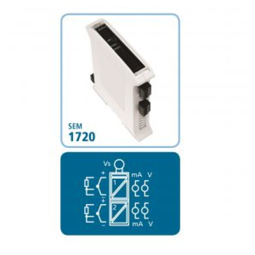 2 x Pt100 or Thermocouple to mA or Voltage
