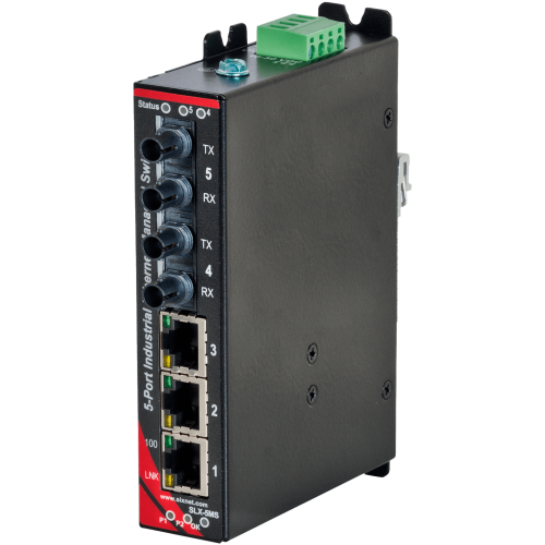 SLX-5MS Managed Industrial Ethernet Switch, ST 4km