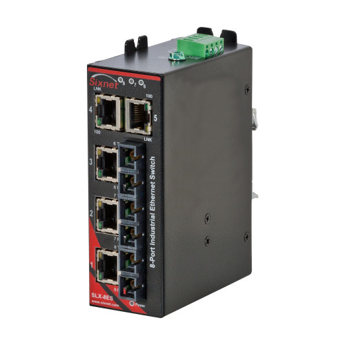 SLX-8ES Unmanaged Industrial Ethernet Switch, SC 4km