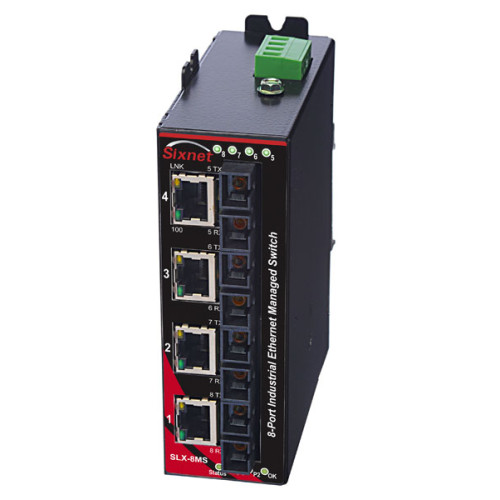 SLX-8MS-8SC Managed Industrial Ethernet Switch, SC 4km