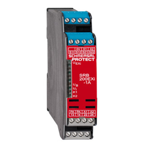 Safety Relay, Atex Rated Gas Zone 2, 24Vac/dc, 2 N/O Stop 0 Contacts, Automatic Reset Function - SRB200EXi-1A