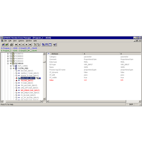 SIMATIC Version Cross Manager V7.1, software Floating license for 1 user E-SW, SW and documentation