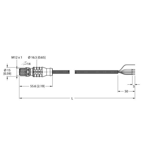 Bus Cable for CAN (DeviceNet, CANopen), PVC Cable Jacket, Thin