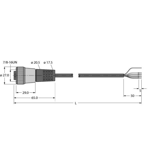 Bus Cable for CAN (DeviceNet, CANopen), TPU Cable Jacket