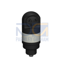 TL50H Tower Light: 1Color Sealed Loud Pulsed Audible Indicator; Voltage: 1830Vdc or 24V ac; Environ. Rating: IP67; Input: Bimodal; Colors: Red Flash; Eurostyle QuickDisconnect Connector;
