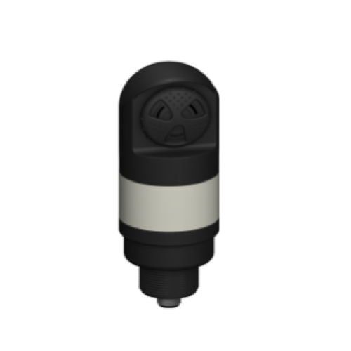 TL50H Tower Light: 1Color Sealed Loud Pulsed Audible Indicator; Voltage: 1830Vdc or 24V ac; Environ. Rating: IP67; Input: Bimodal; Colors: Red Flash; Eurostyle QuickDisconnect Connector;