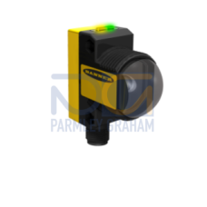 WORLDBEAM QS30 Series: HighPowered Receiver; Range: 213 m; Input: 1030V dc; Output: LO Light Operate PNP, 4 frequency, high gain setting.;