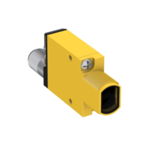 MINIBEAM: Visible Green 525 nm Convergent; Focal Point: 16 mm; Input: 1030 V dc; Output: Bipolar: 1 NPN; 1 PNP; Euro M12 4pin Integral QD;