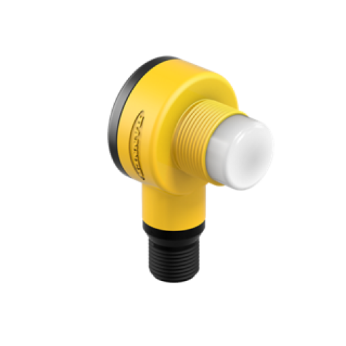T18 Series EZLIGHT: 2Color Sensor Emulation Indi; Voltage: 1030V dc; Housing: Thermoplastic Poly; I; Input: PNP; Colors: Green Yellow; Eurostyle QuickDisconnect Connector;