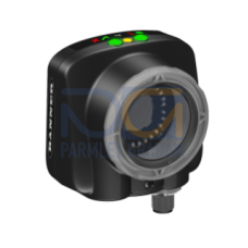 iVu PLUS BCR Gen2 Sensor with Ethernet; Red Ring Light and 12 mm lens; Requires power cordset and bracket; Ethernet and USB cordset optional;