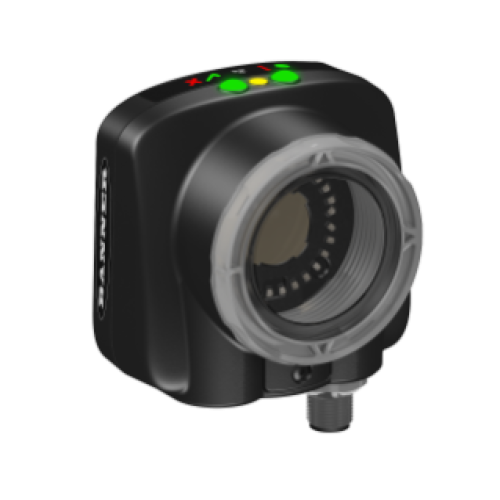 iVu PLUS BCR Gen2 Sensor with Ethernet; Red Ring Light and 12 mm lens; Requires power cordset and bracket; Ethernet and USB cordset optional;