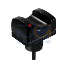 OTB Series: Momentary Action Touch Button w/Black F.C., Input: 20-30 V ac or dc, Upper Housing: Polysulfone, Output: E/M Relay (SPDT), 150 (6 in) 5-pin M12 PVC Pigtail QD