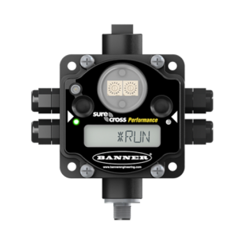 DX80 Star 2.4GHz Node 65mW IP67; Flex Ext Antenna ; In: 4 Disc; Out: 4 Disc NMOS;