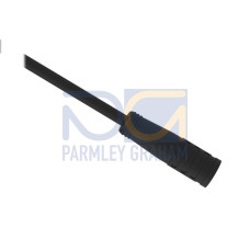 Cordset: Single Ended M8, 3-pin Straight Female, 10 m 3x24 Black PVC Jacket, PVC Black, 316 Stainless Steel Coupling Nut