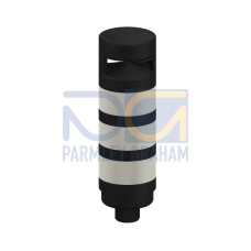 TL70 Tower Light, Black Housing: 3-Color Audible Indicator, Voltage: 12-30 V dc, Environmental Rating: IP65, Input: Bimodal, Colors: Green Yellow Red, 8 Screw Terminal Wiring