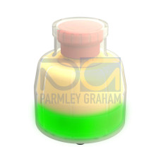 SSA-EB1 30 Mount Emergency Stop Push Button, Green and Red Flash/Solid Illuminated Base, 40 Actuator, IP69K, Contacts: 2NC/1NO-PNP, 8-pin M12 Integral QD, Includes SSA-EB1P-ECWC Washdown Cover