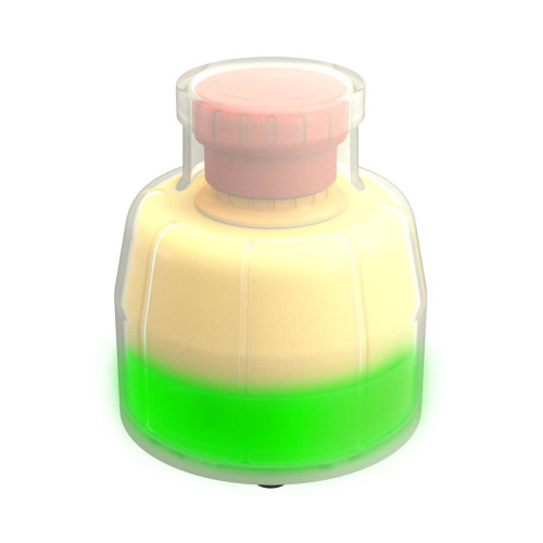 SSA-EB1 30 Mount Emergency Stop Push Button, Green and Red Flash/Solid Illuminated Base, 40 Actuator, IP69K, Contacts: 2NC/1NO-PNP, 8-pin M12 Integral QD, Includes SSA-EB1P-ECWC Washdown Cover