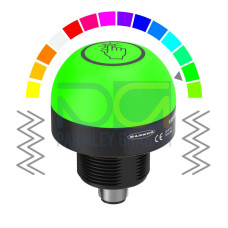 K50 Pro Touch Series: 14-Color RGB Touch Sensor with Vibration Feedback, 12-30 V dc, Polycarbonate, IP67 IP69K, Bimodal, NO, Momentary, Multicolor, 8-pin M12 Integral QD