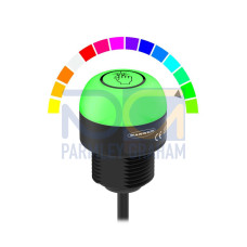 K30 Pro Touch Series: 7-color RGB Touch Sensor, Voltage: 12-30 V dc, Housing: Polycarbonate, IP67 IP69K, Input/Output: Bimodal, NO, Latching, Colors: Multicolor, 150 (6 in) 8-pin M12 PVC Pigtail QD