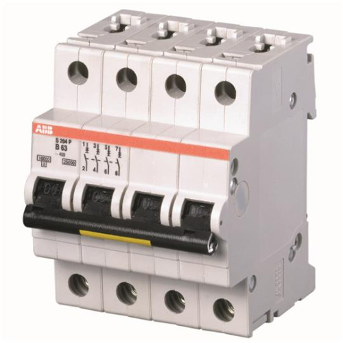 S204P-K50 Miniature Circuit Breaker K-Char.,15kA,50A,4P