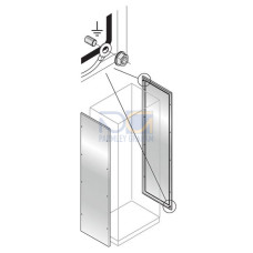 2 BLIND SIDE PANELS S.STEEL 1800x500