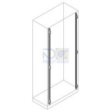 N.2 UPRIGHTS FOR PANELS H=1000MM