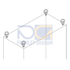 N.2 M12 LIFTING EYEBOLTS