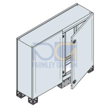 DOUBLE BL.DOOR ENC.1000X1000X300 7035