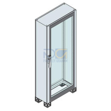 GLASS DOOR ENCL.1000X800X400MM 7035