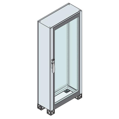 GLASS DOOR ENCL.1200X600X400MM 7035