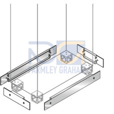 N.2 PLINTH FLANGES ST.STEEL D=500
