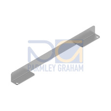 Bracket: Sensor Mounting - PVL Array, Right-Angle, Mounting Reflector Outside Bin, Material: Clear Zinc Plated Steel