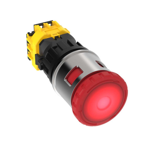 SSA-EB1 Panel-mount Emergency Stop Push Button, Lockable Illuminated 44 Actuator, Contacts: 2NC/2NO, Screw Terminals, 30 mounting hole